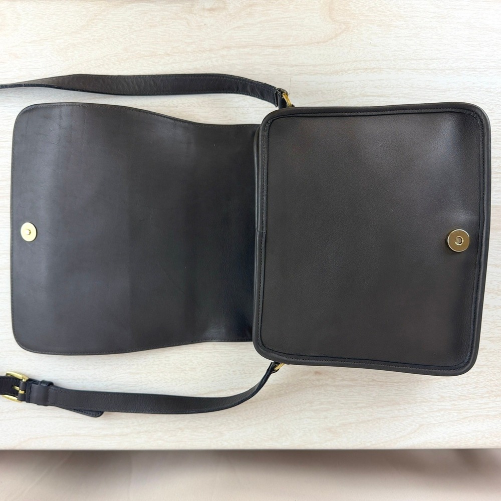 Y2K COACH Tribeca Flap Gray Leather Crossbody Shoulder Purse 9092‎ USA 90s Bag - Picture 10 of 10